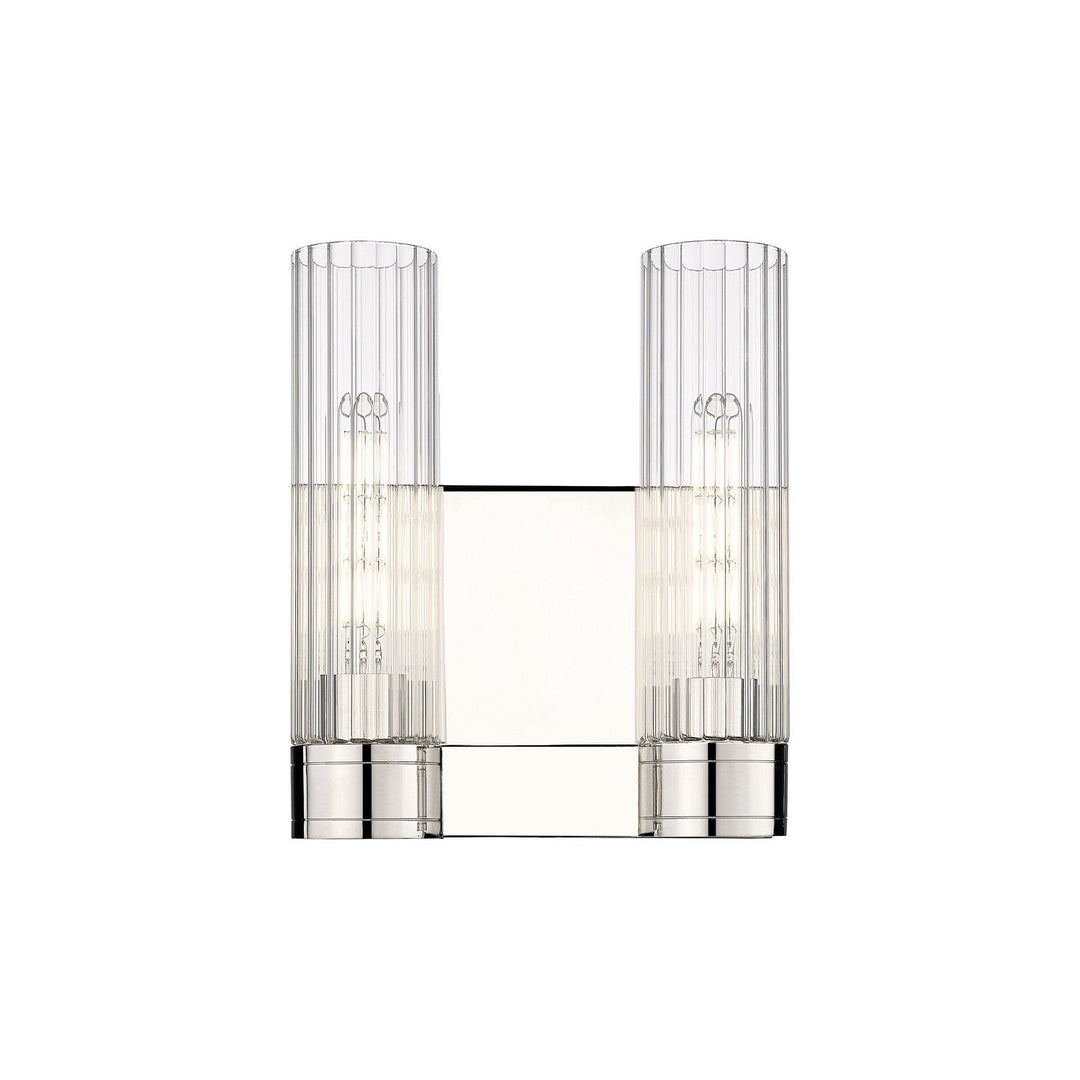 Innovations Downtown Urban 429-2W-PN-G429-11CL Bath Vanity Light 11 in. wide - Polished Nickel