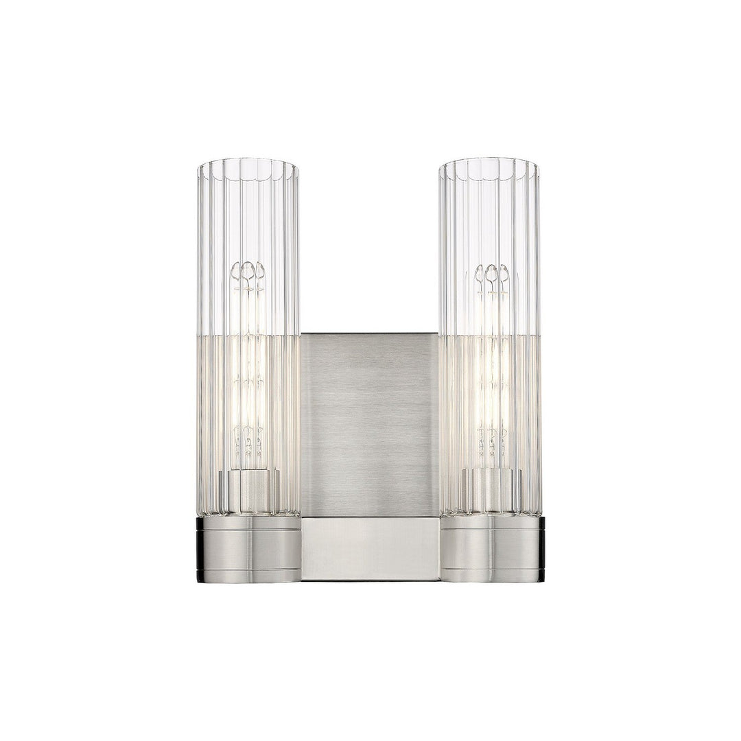 Innovations Downtown Urban 429-2W-SN-G429-11CL Bath Vanity Light 11 in. wide - Satin Nickel