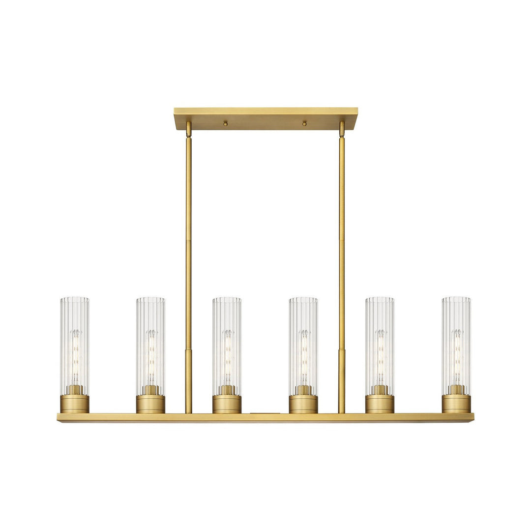 Innovations Downtown Urban 429-6I-BB-G429-11CL Pendant Light - Brushed Brass
