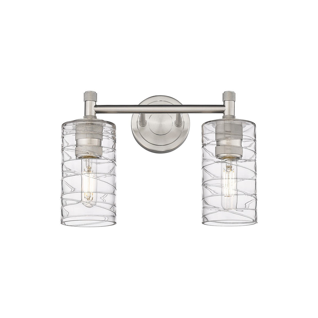 Innovations Downtown Urban 434-2W-SN-G434-7DE Bath Vanity Light 14 in. wide - Satin Nickel
