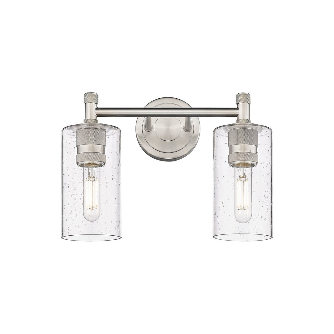 Innovations Downtown Urban 434-2W-SN-G434-7SDY Bath Vanity Light 14 in. wide - Satin Nickel