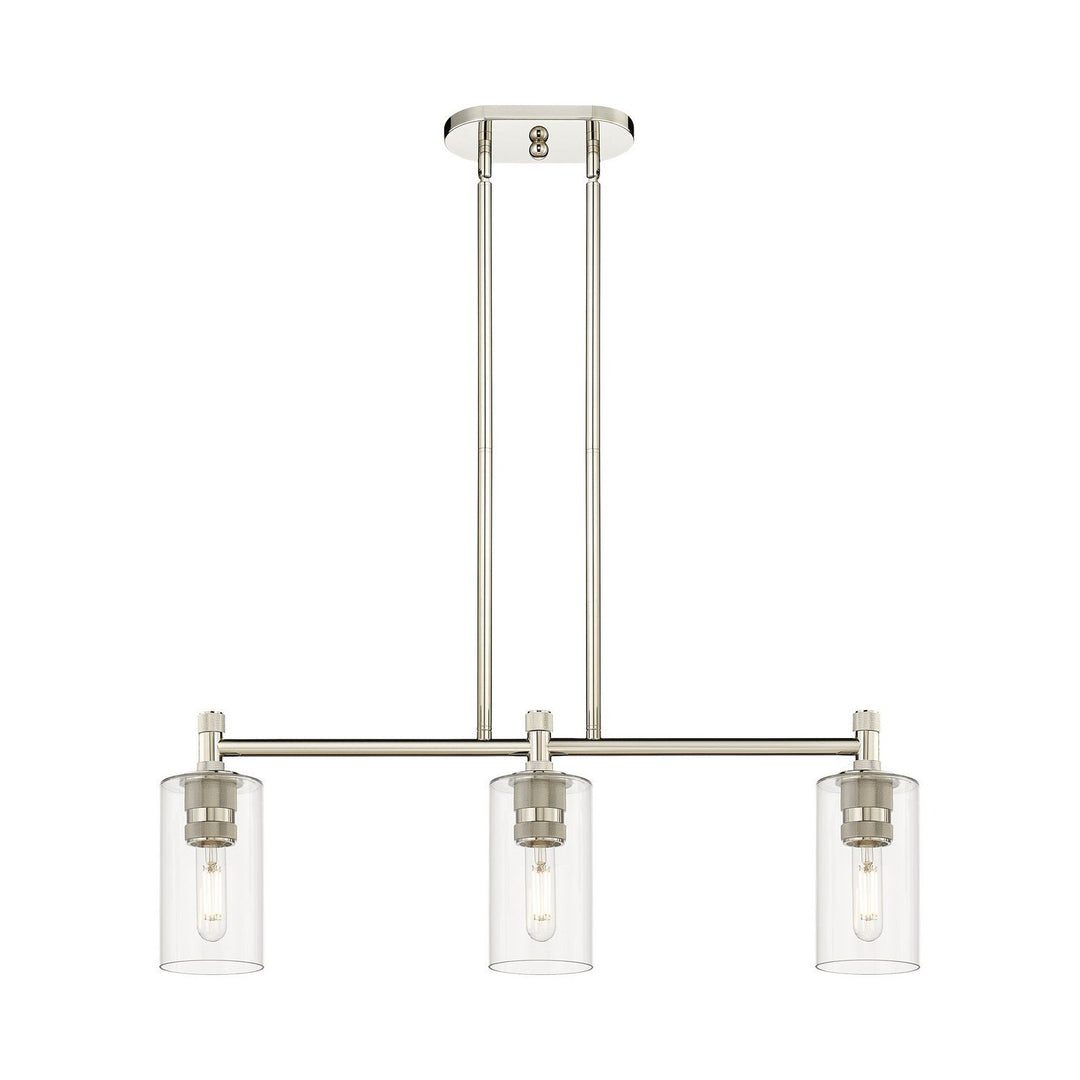Innovations Downtown Urban 434-3I-PN-G434-7CL Pendant Light - Polished Nickel