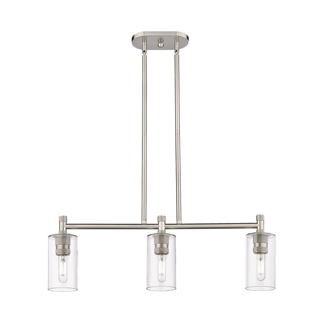 Innovations Downtown Urban 434-3I-SN-G434-7CL Pendant Light - Satin Nickel
