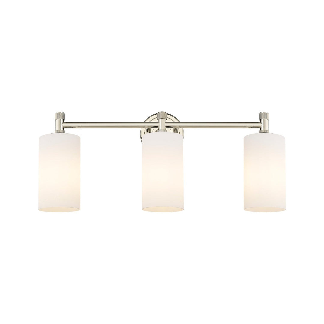 Innovations Downtown Urban 434-3W-PN-G434-7WH Bath Vanity Light 24 in. wide - Polished Nickel
