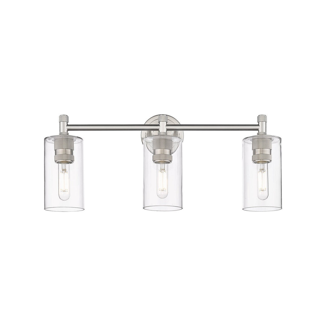 Innovations Downtown Urban 434-3W-SN-G434-7CL Bath Vanity Light 24 in. wide - Satin Nickel