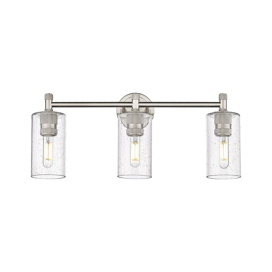 Innovations Downtown Urban 434-3W-SN-G434-7SDY Bath Vanity Light 24 in. wide - Satin Nickel