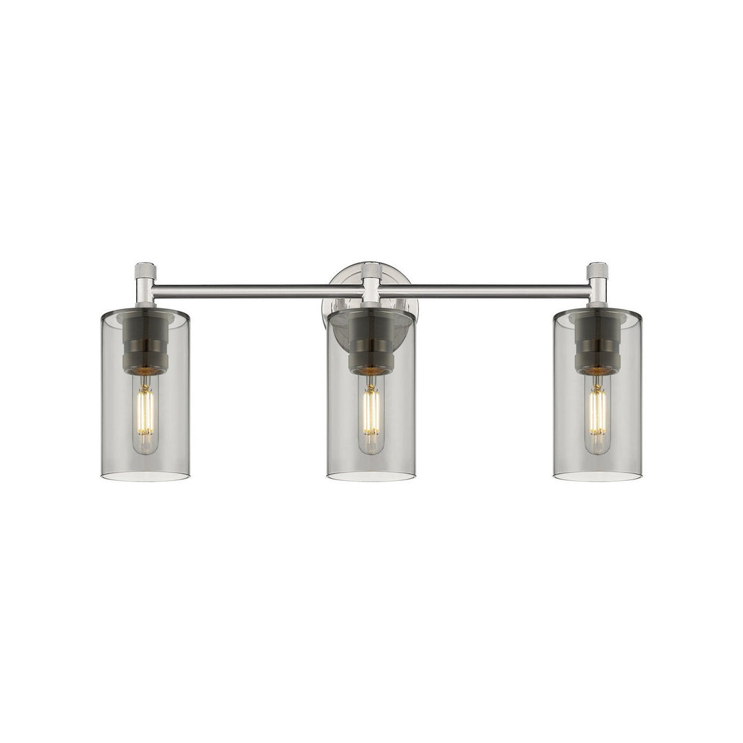 Innovations Downtown Urban 434-3W-SN-G434-7SM Bath Vanity Light 24 in. wide - Satin Nickel