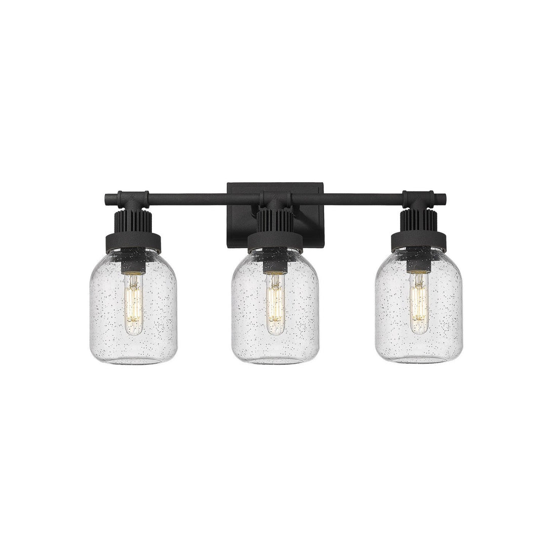 Innovations Downtown Urban 472-3W-TBK-G472-6SDY Bath Vanity Light 24 in. wide - Textured Black