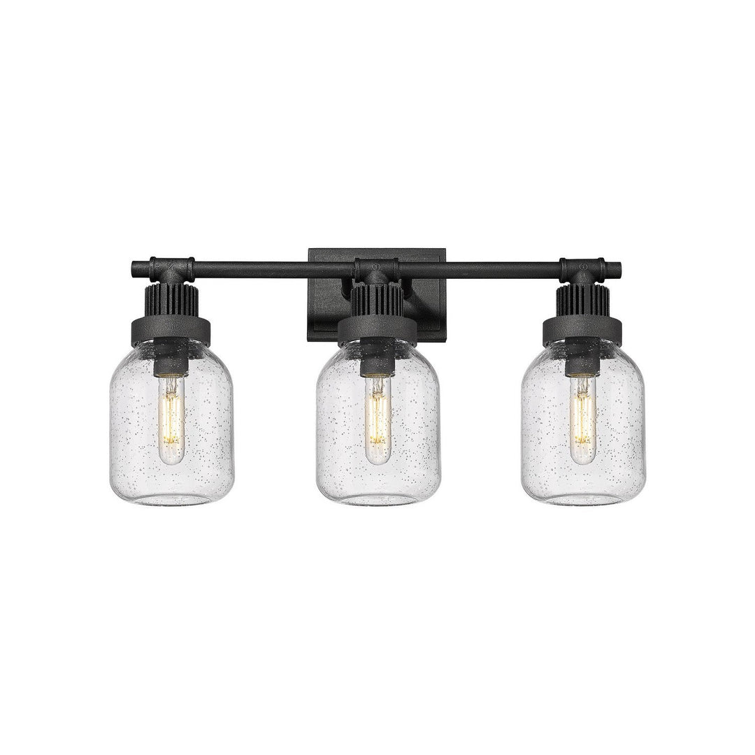 Innovations Downtown Urban 472-3W-WZ-G472-6SDY Bath Vanity Light 24 in. wide - Weathered Zinc