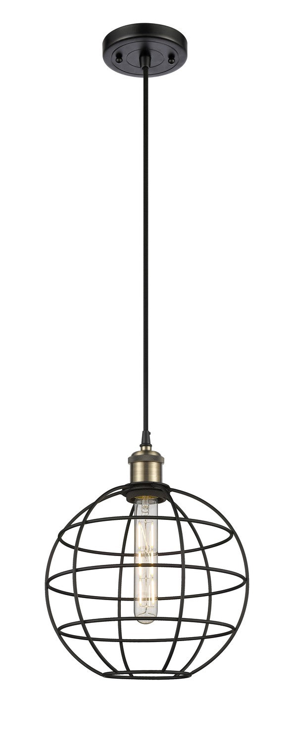 Innovations Ballston 516-1P-BAB-CE-10-BK Pendant Light - Black Antique Brass