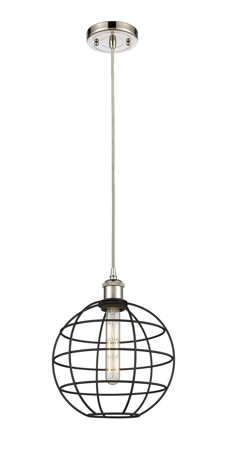 Innovations Ballston 516-1P-PN-CE-10-BK Pendant Light - Polished Nickel