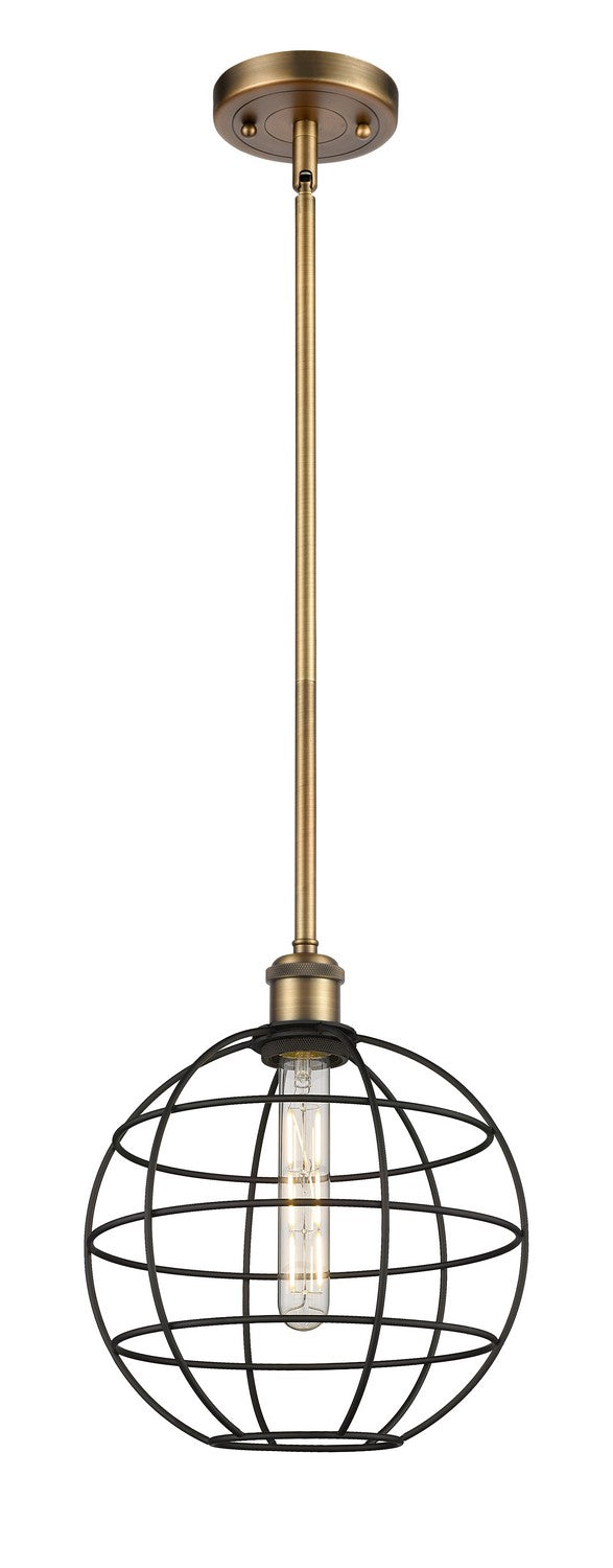 Innovations Ballston 516-1S-BB-CE-10-BK Pendant Light - Brushed Brass