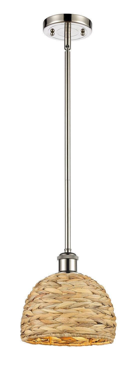 Innovations Downtown Urban 516-1S-PN-RBD-8-NAT Pendant Light - Polished Nickel