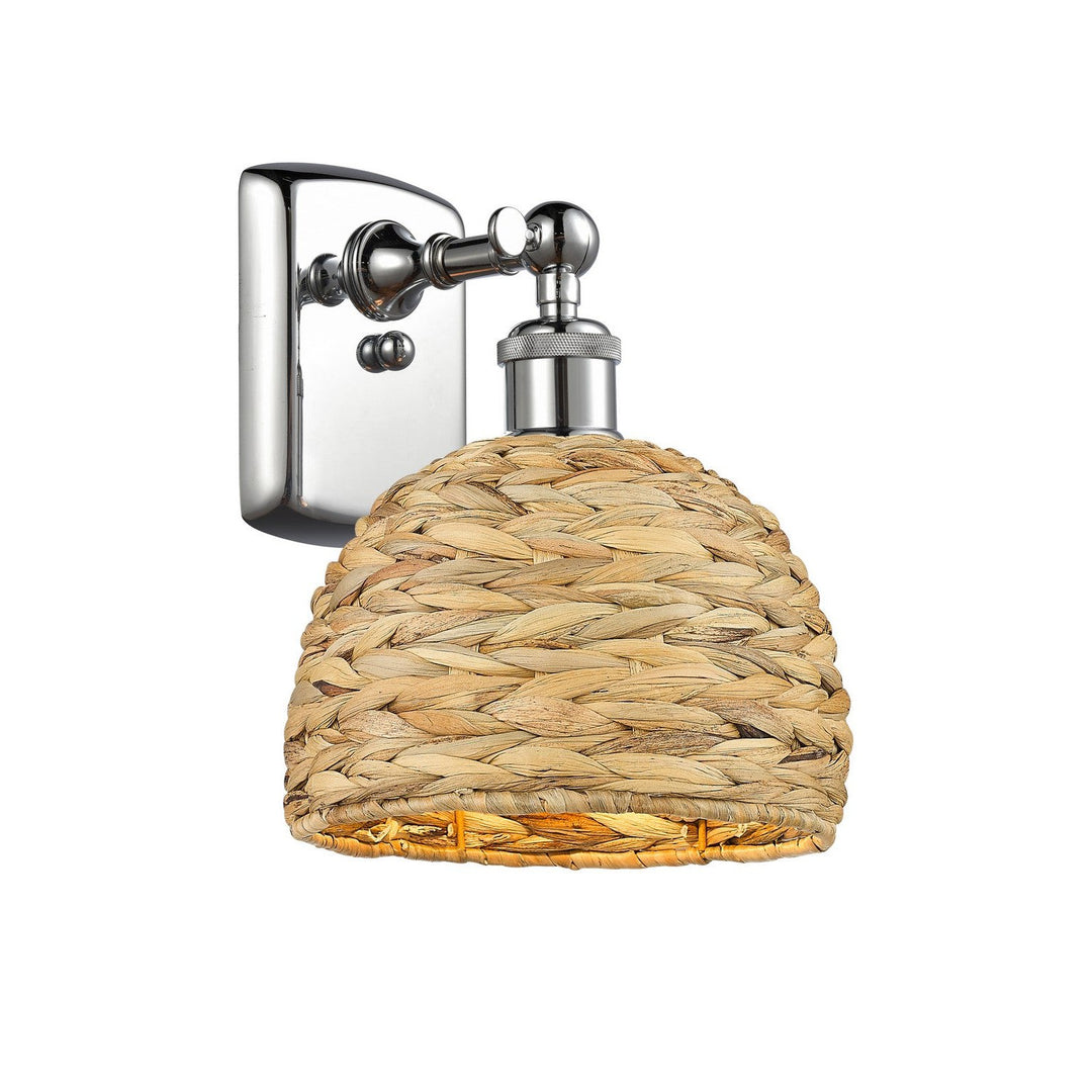 Innovations Downtown Urban 516-1W-PC-RBD-8-NAT Wall Sconce Light - Polished Chrome