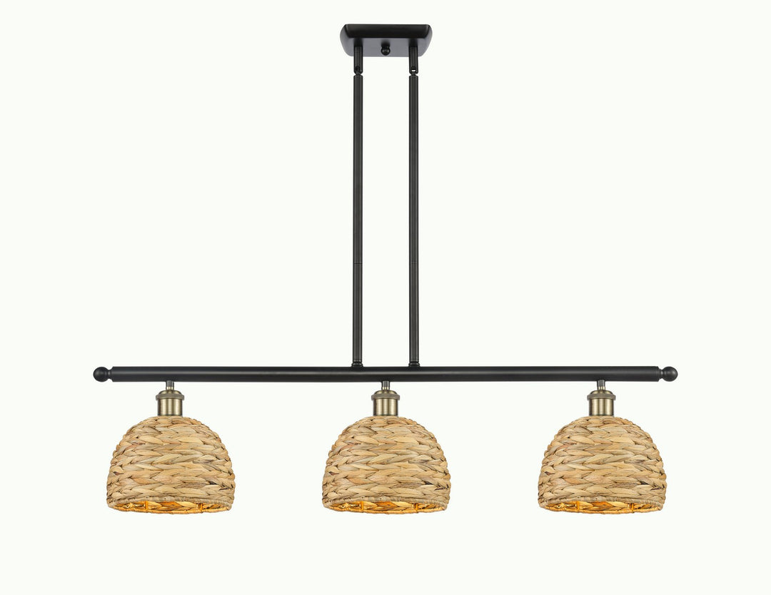 Innovations Downtown Urban 516-3I-BAB-RBD-8-NAT Pendant Light - Black Antique Brass