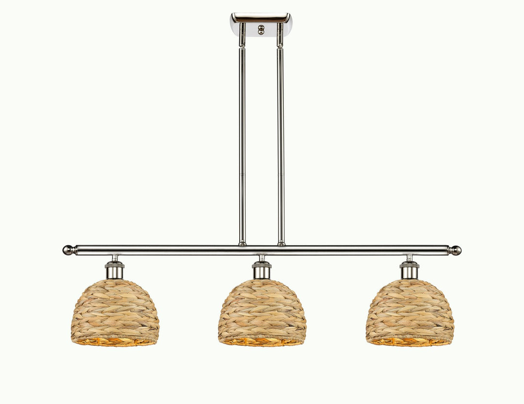 Innovations Downtown Urban 516-3I-PN-RBD-8-NAT Pendant Light - Polished Nickel
