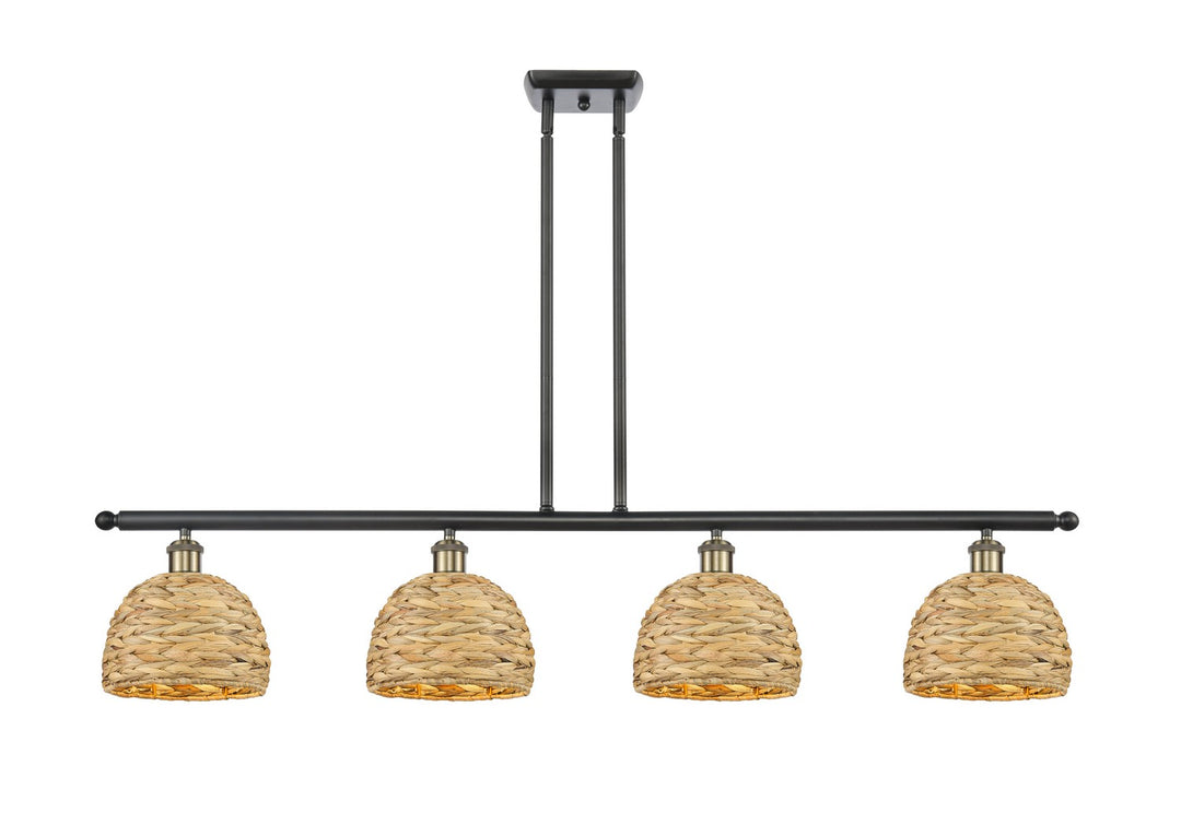Innovations Downtown Urban 516-4I-BAB-RBD-8-NAT Pendant Light - Black Antique Brass