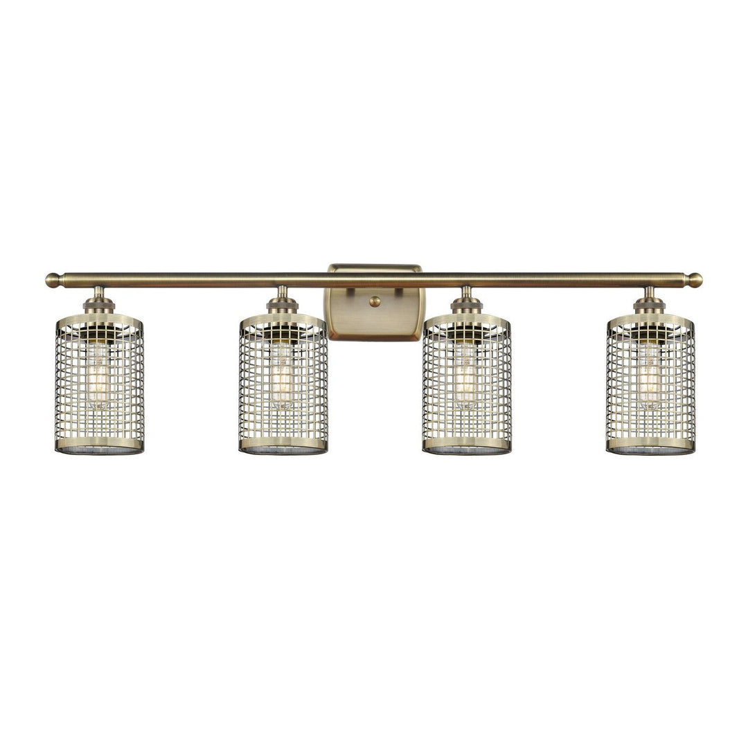 Innovations Downtown Urban 516-4W-AB-M18-AB Bath Vanity Light 36 in. wide - Antique Brass