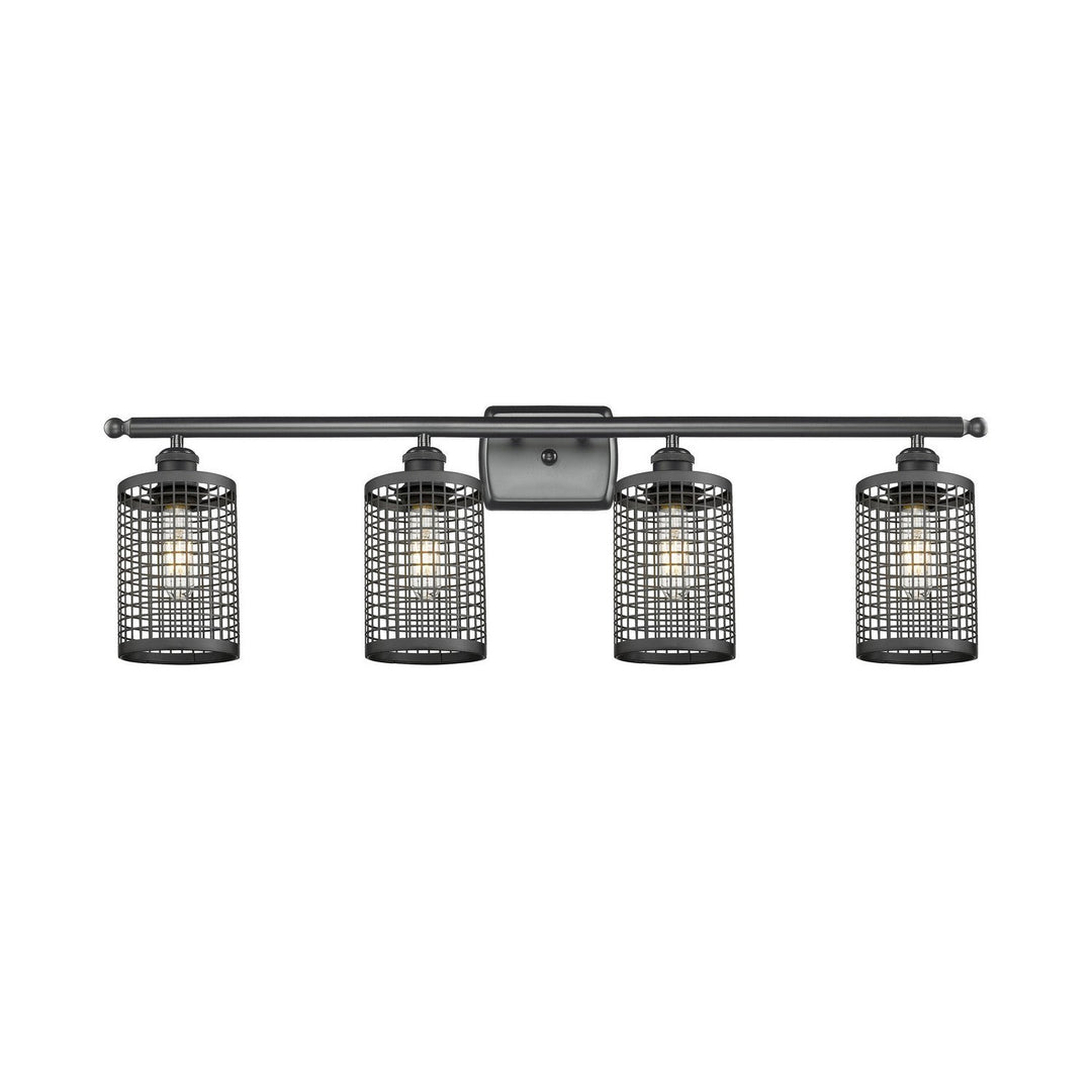 Innovations Downtown Urban 516-4W-BK-M18-BK Bath Vanity Light 36 in. wide - Matte Black