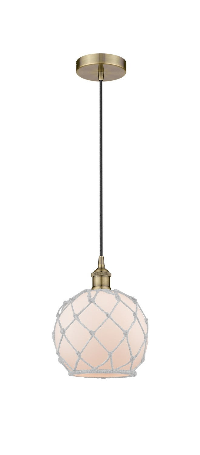 Innovations Downtown Urban 616-1P-AB-G121-8RW Pendant Light - Antique Brass