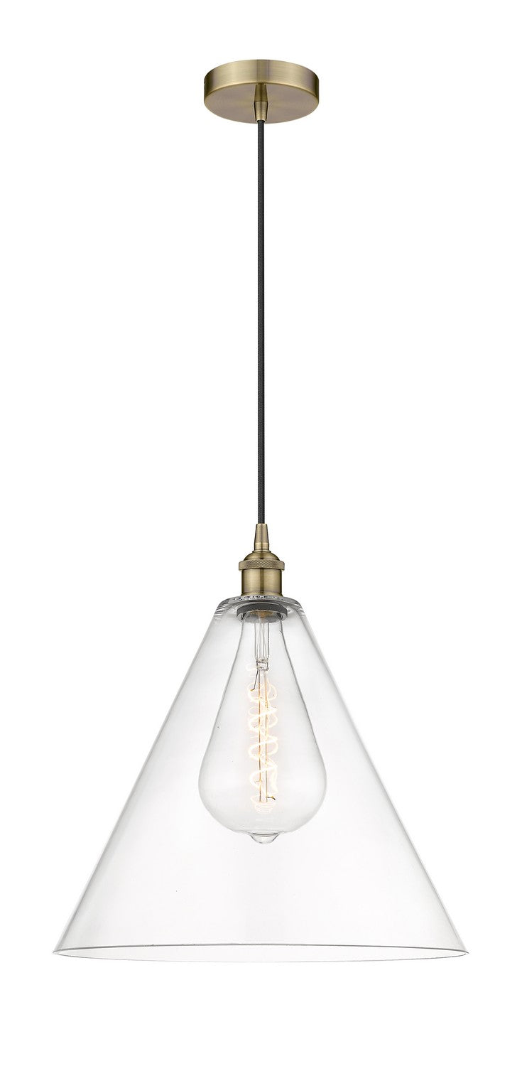 Innovations Downtown Urban 616-1P-AB-GBC-162 Pendant Light - Antique Brass