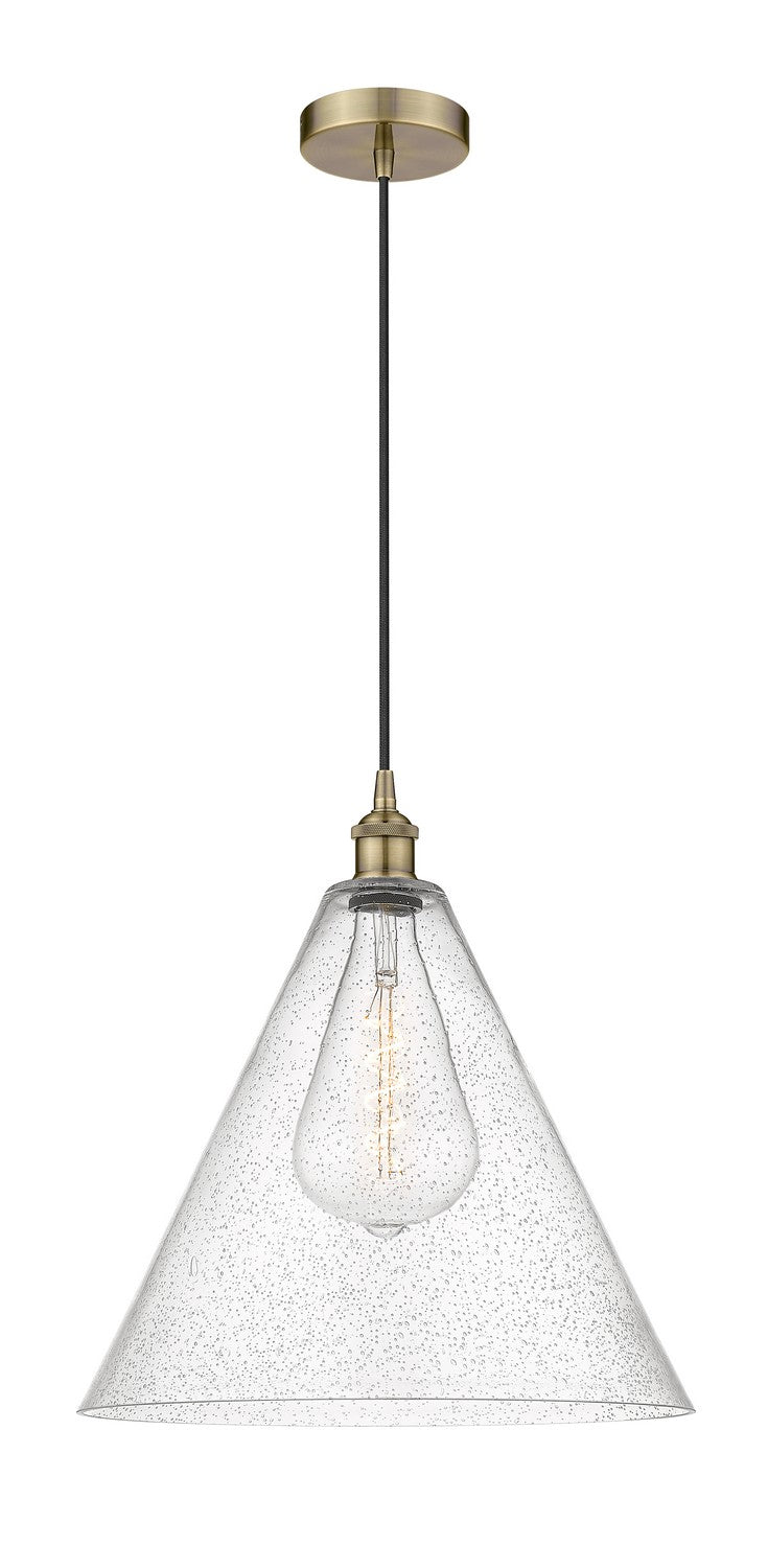 Innovations Downtown Urban 616-1P-AB-GBC-164 Pendant Light - Antique Brass