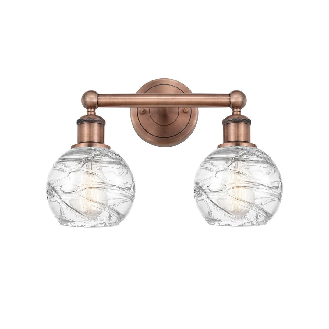 Innovations Edison 616-2W-AC-G1213-6 Bath Vanity Light 15 in. wide - Antique Copper
