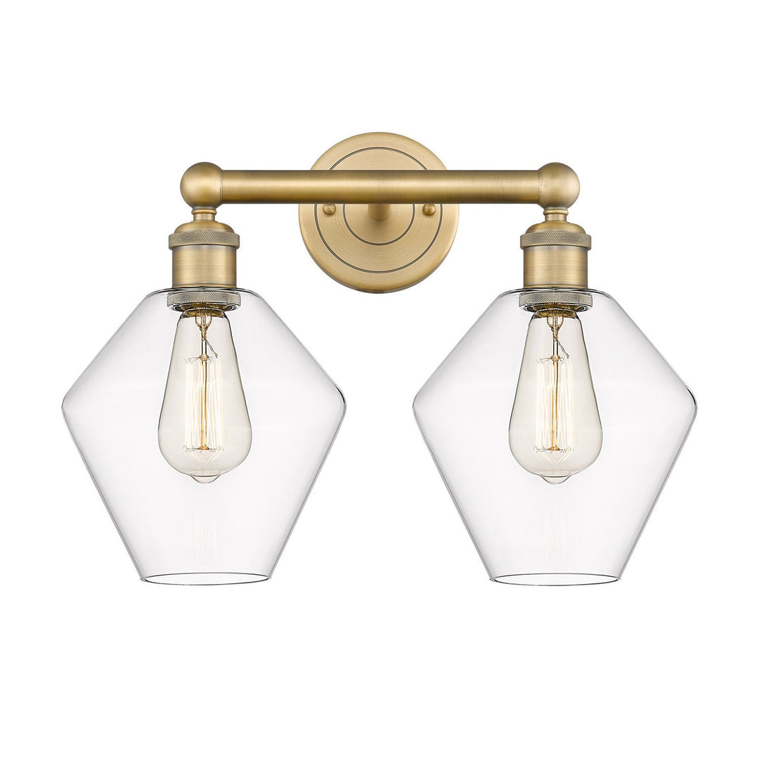 Innovations Downtown Urban 616-2W-BB-G652-8 Bath Vanity Light 17 in. wide - Brushed Brass