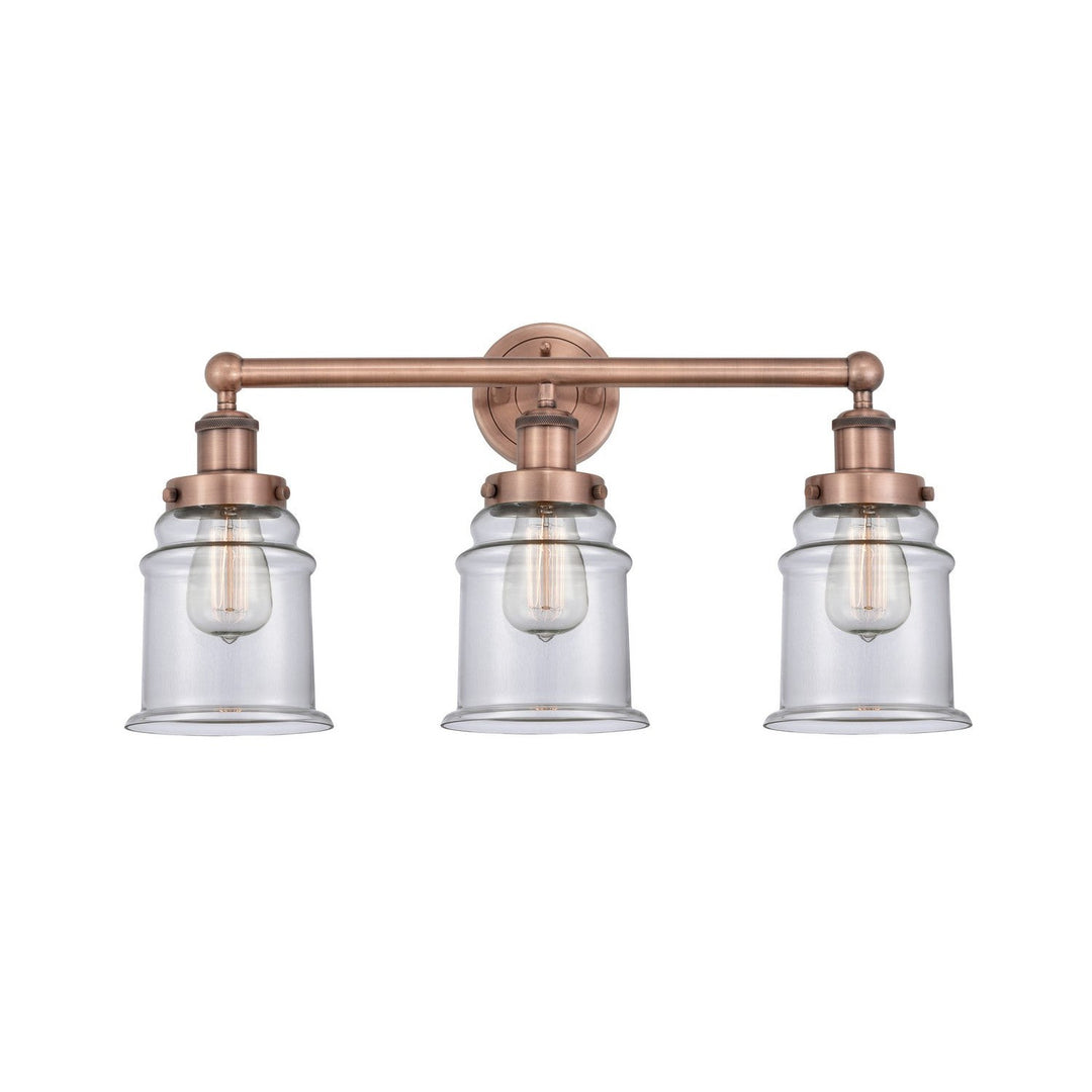 Innovations Edison 616-3W-AC-G182 Bath Vanity Light 24 in. wide - Antique Copper