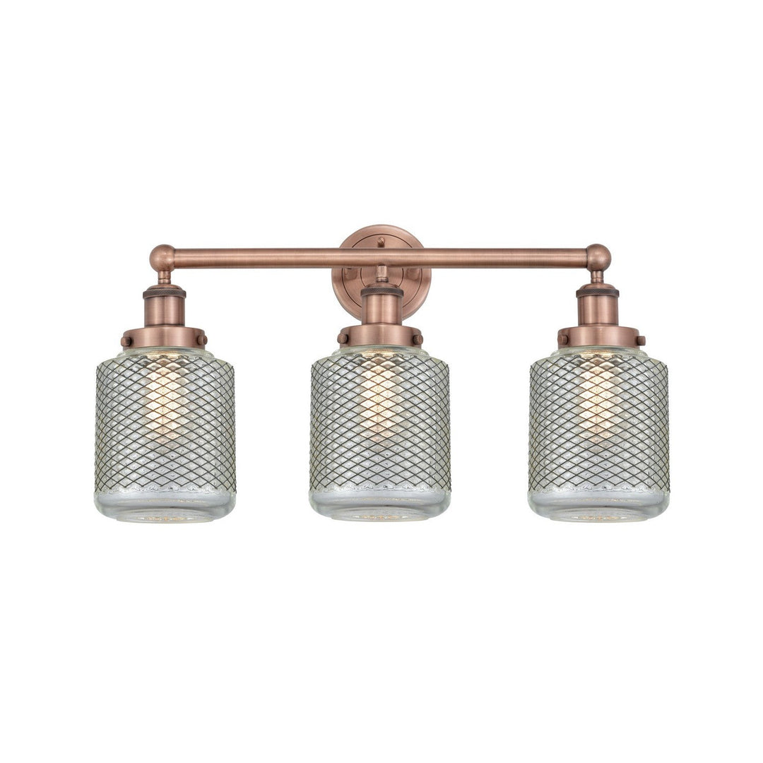 Innovations Edison 616-3W-AC-G262 Bath Vanity Light 24 in. wide - Antique Copper