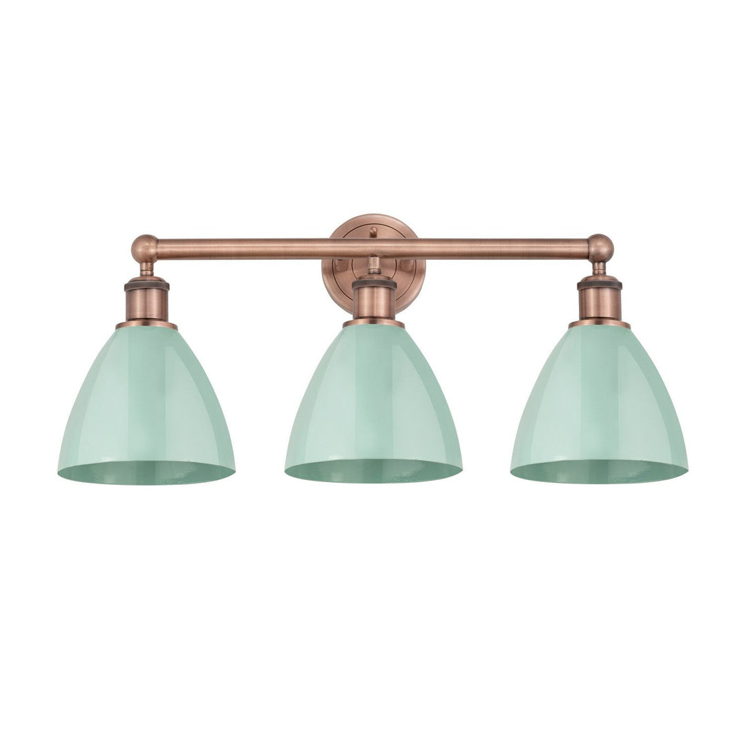 Innovations Downtown Urban 616-3W-AC-MBD-75-SF Bath Vanity Light 26 in. wide - Antique Copper