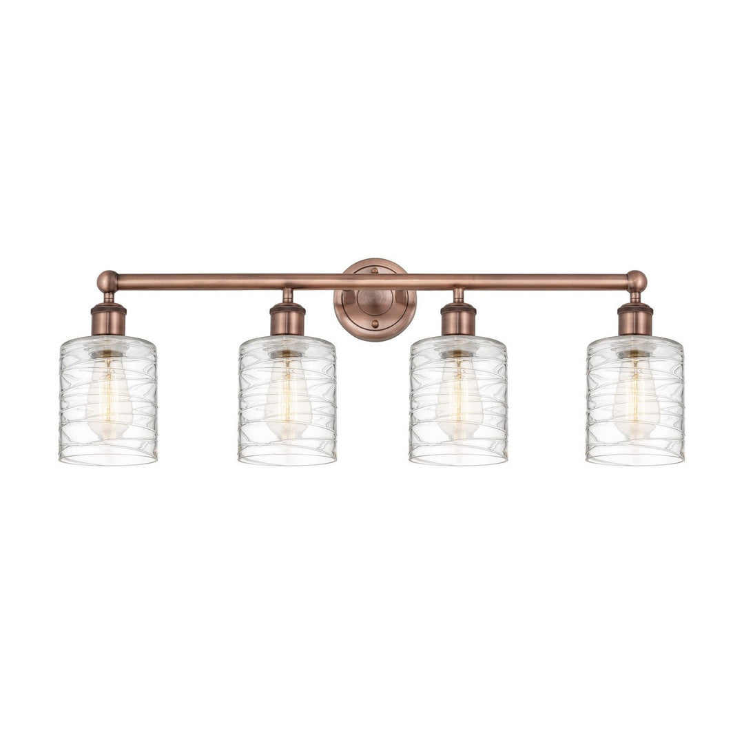 Innovations Edison 616-4W-AC-G1113 Bath Vanity Light 32 in. wide - Antique Copper