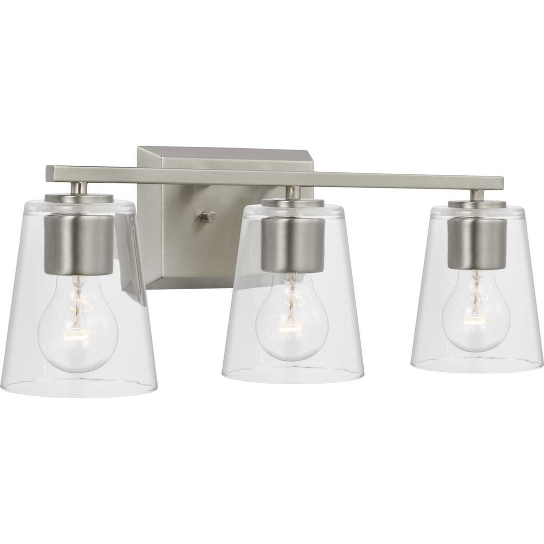Progress Vertex P300459-009 Bath Vanity Light 21 in. wide - Brushed Nickel