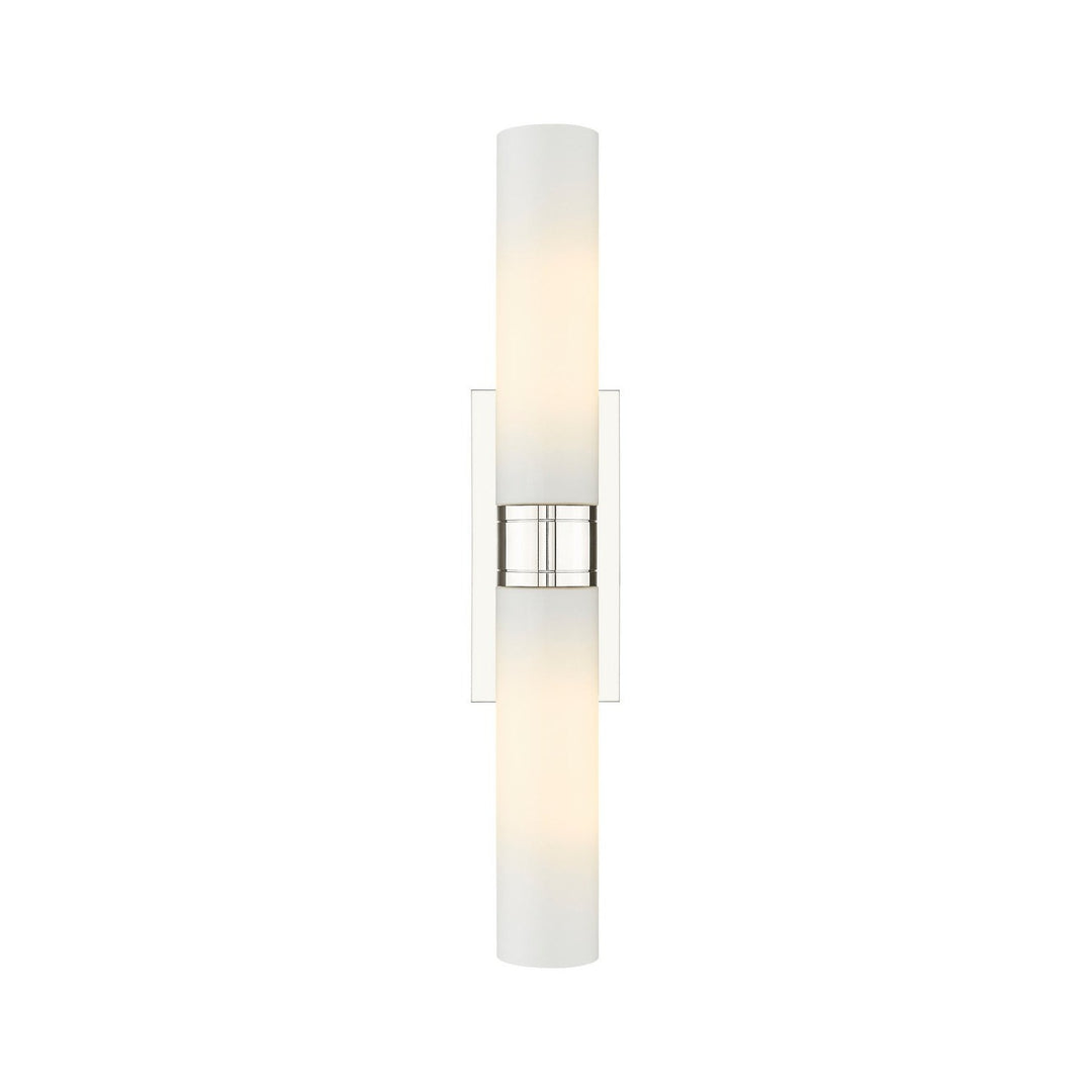 Innovations Downtown Urban 617-2W-PN-G617-11WH Bath Vanity Light 24 in. wide - Polished Nickel