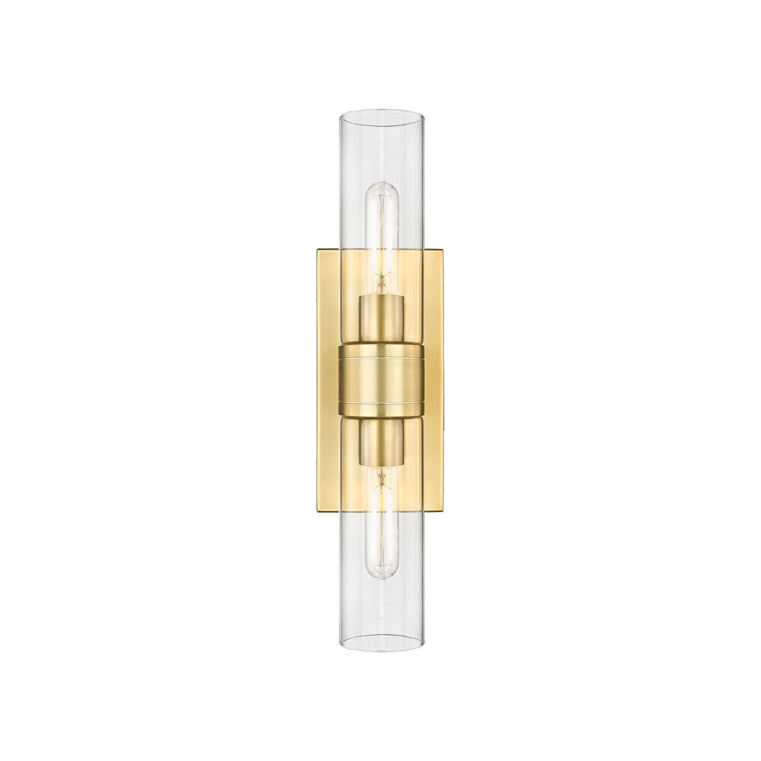 Innovations Downtown Urban 617-2W-SG-G617-8CL Bath Vanity Light 18 in. wide - Satin Gold