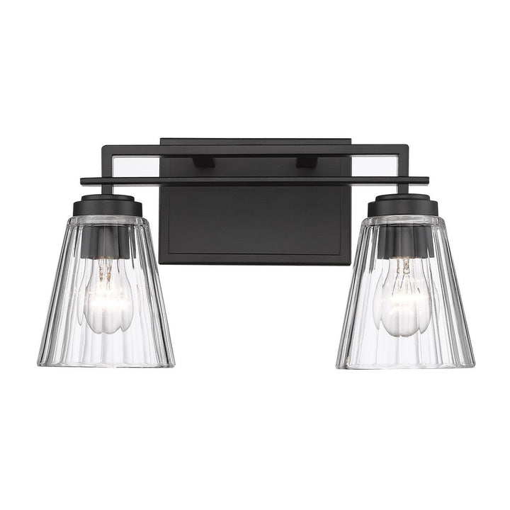 Z-Lite Lyna 823-2V-MB Bath Vanity Light 16 in. wide - Matte Black
