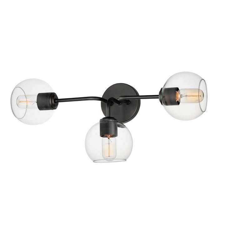 Maxim Knox 21633CLBK Bath Vanity Light 27 in. wide - Black