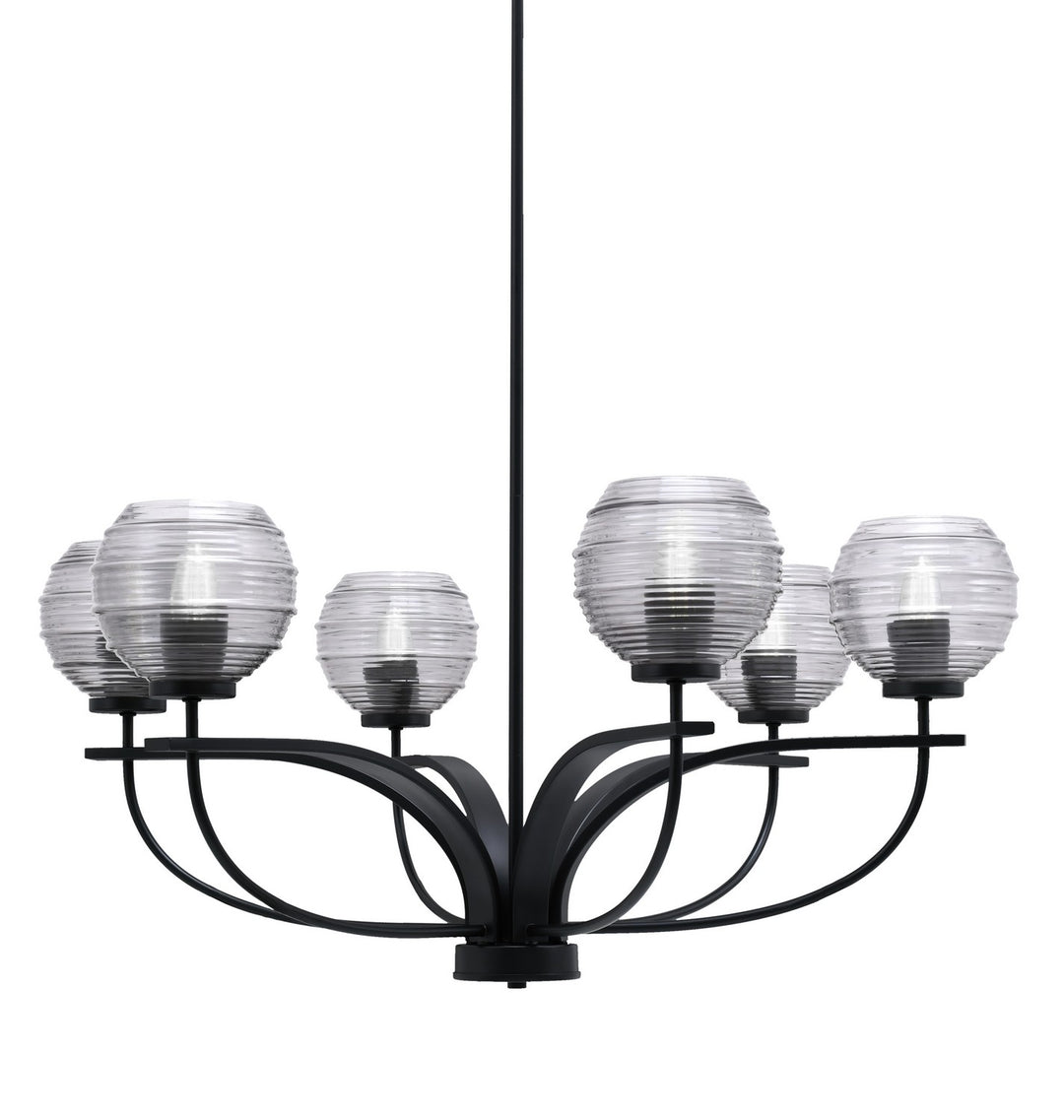 Toltec Cavella 3906-MB-5112 Chandelier Light - Matte Black