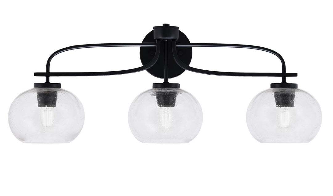 Toltec Cavella 3913-MB-202 Bath Vanity Light 29 in. wide - Matte Black