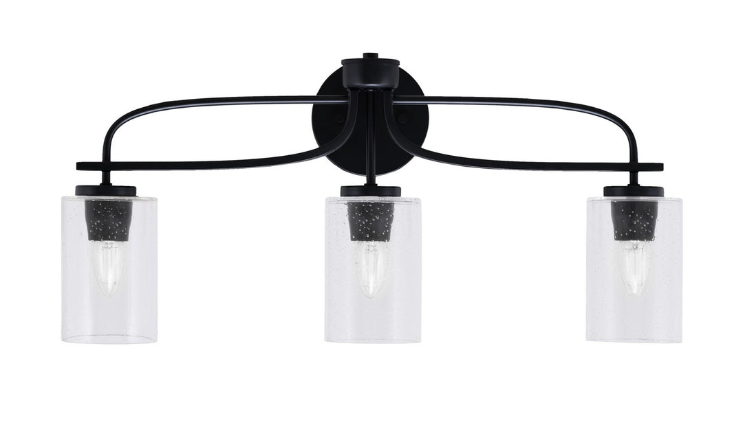 Toltec Cavella 3913-MB-300 Bath Vanity Light 26 in. wide - Matte Black