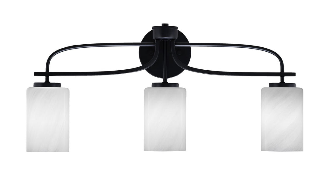 Toltec Cavella 3913-MB-3001 Bath Vanity Light 26 in. wide - Matte Black