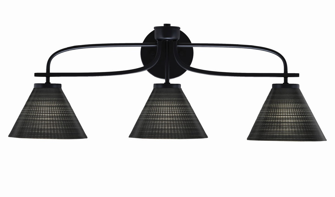 Toltec Cavella 3913-MB-4059 Bath Vanity Light 29 in. wide - Matte Black