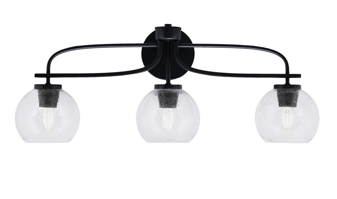 Toltec Cavella 3913-MB-4100 Bath Vanity Light 28 in. wide - Matte Black