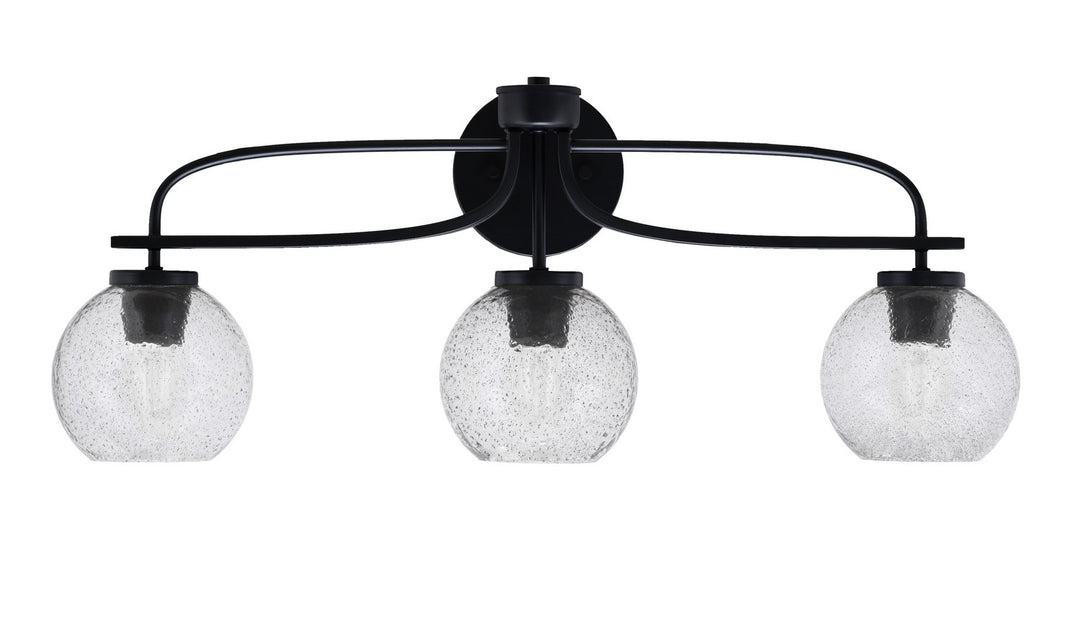 Toltec Cavella 3913-MB-4102 Bath Vanity Light 28 in. wide - Matte Black