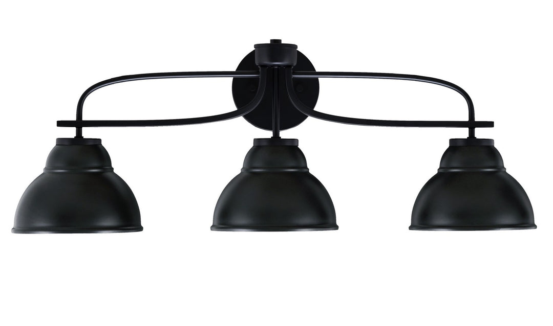 Toltec Cavella 3913-MB-427-MB Bath Vanity Light 29 in. wide - Matte Black