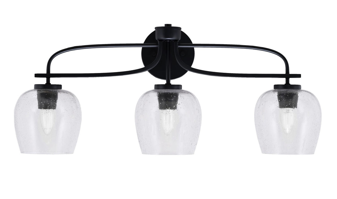 Toltec Cavella 3913-MB-4810 Bath Vanity Light 28 in. wide - Matte Black