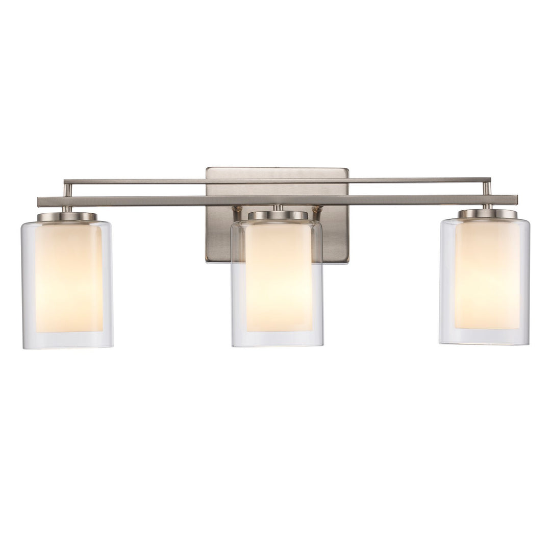 Trans Globe Imports Lisbon 22483 BN Bath Vanity Light 24 in. wide - Brushed Nickel