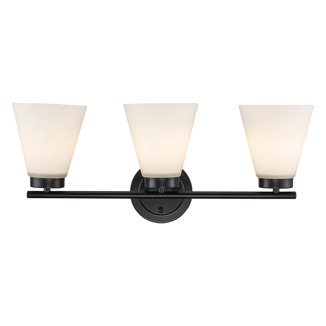 Trans Globe Imports Fifer 71803 BK Bath Vanity Light 24 in. wide - Black