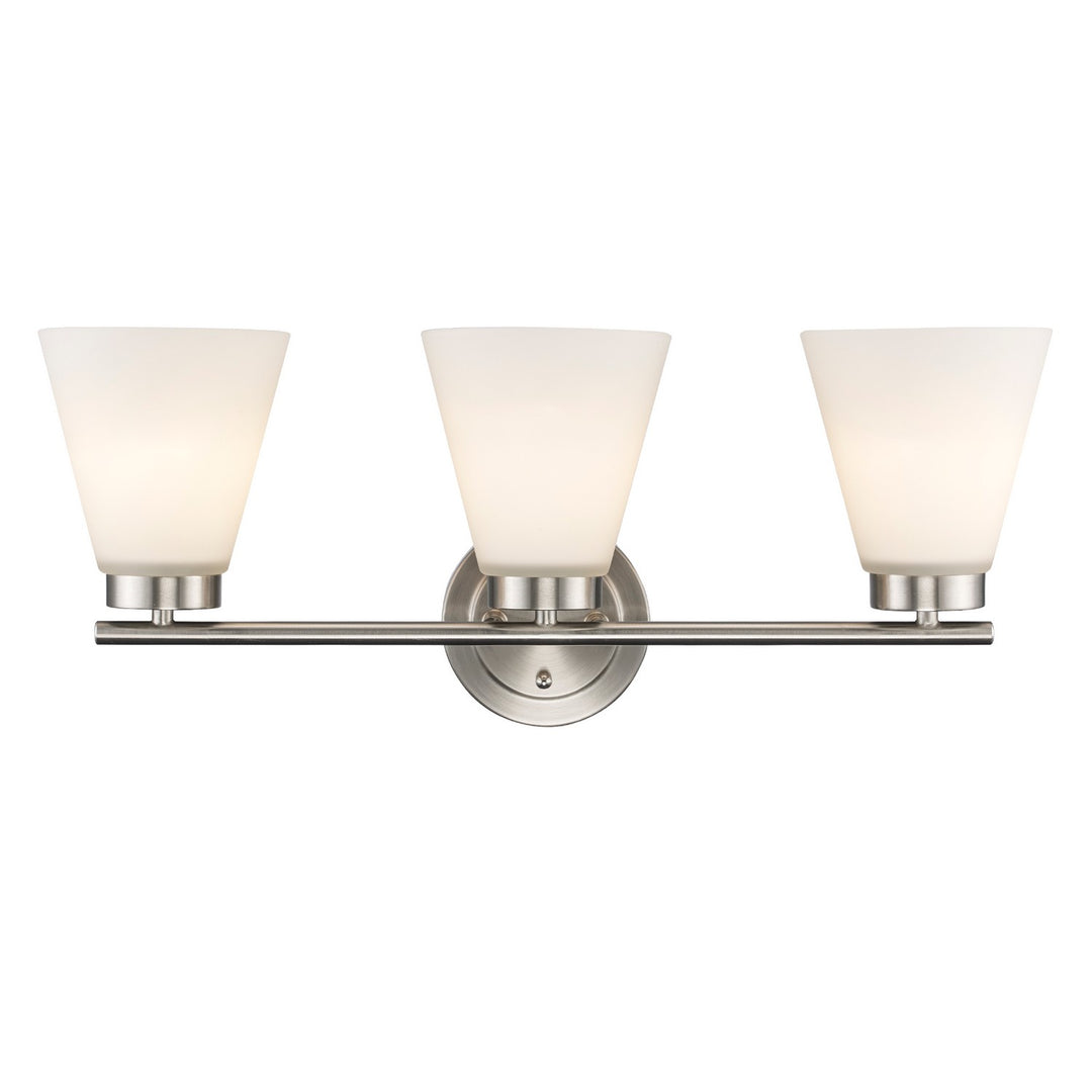 Trans Globe Imports Fifer 71803 BN Bath Vanity Light 24 in. wide - Brushed Nickel
