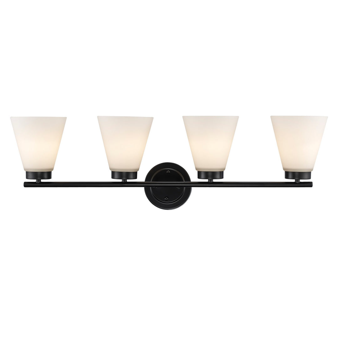 Trans Globe Imports Fifer 71804 BK Bath Vanity Light 32 in. wide - Black